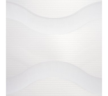 LIEDECO Klemmfix Duo-Rollo mini, Dessin WAVE, Farbe weiß 40x150 cm