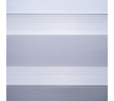 LIEDECO Klemmfix Duo-Rollo mini, Farbe grau, 3-farbig 45x150 cm