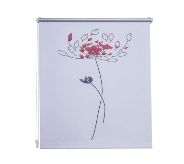 LIEDECO Klemmfix-Rollo Verdunklung, Dessin Blume,  Farbe multicolor 45x150 cm