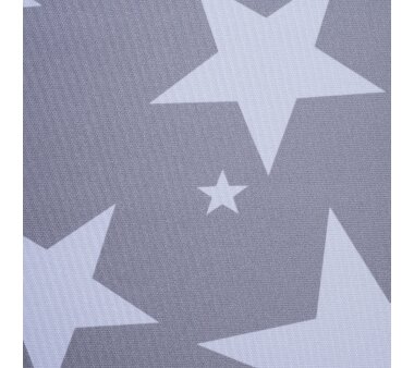 LIEDECO Klemmfix-Rollo Verdunklung, Dessin Sterne,  Farbe grau 45x150 cm