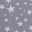 LIEDECO Klemmfix-Rollo Verdunklung, Dessin Sterne,  Farbe grau 45x150 cm