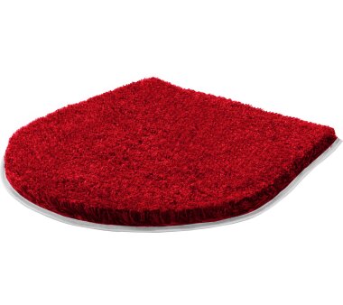 GRUND Badteppich-Serie Melange, unifarben, Farbe rubin