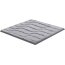 GRUND Badteppich-Serie VOGUE, Farbe grau 60x60 cm, WC-Vorlage ohne Ausschnitt