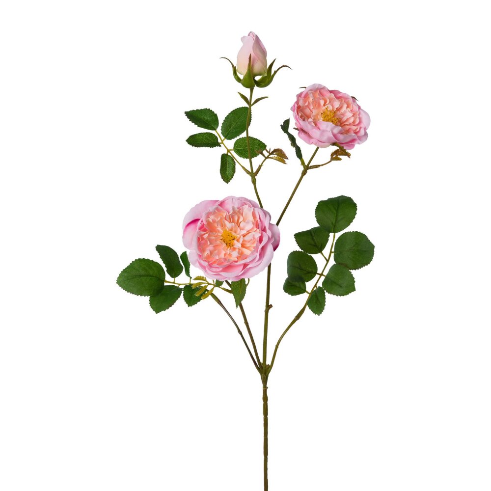 Kunstblume rosa, 73 Rosenzweig | Wohnfuehlidee 3er, cm