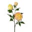 Kunstblume Peonie, 3 Blüten, Farbe gelb-rosa, Höhe ca. 83 cm