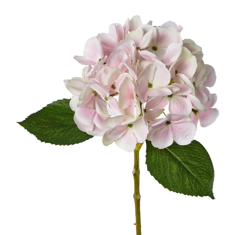 Kunstblume Hortensie rosa, 2er, 48cm | bei Wohnfuehlidee