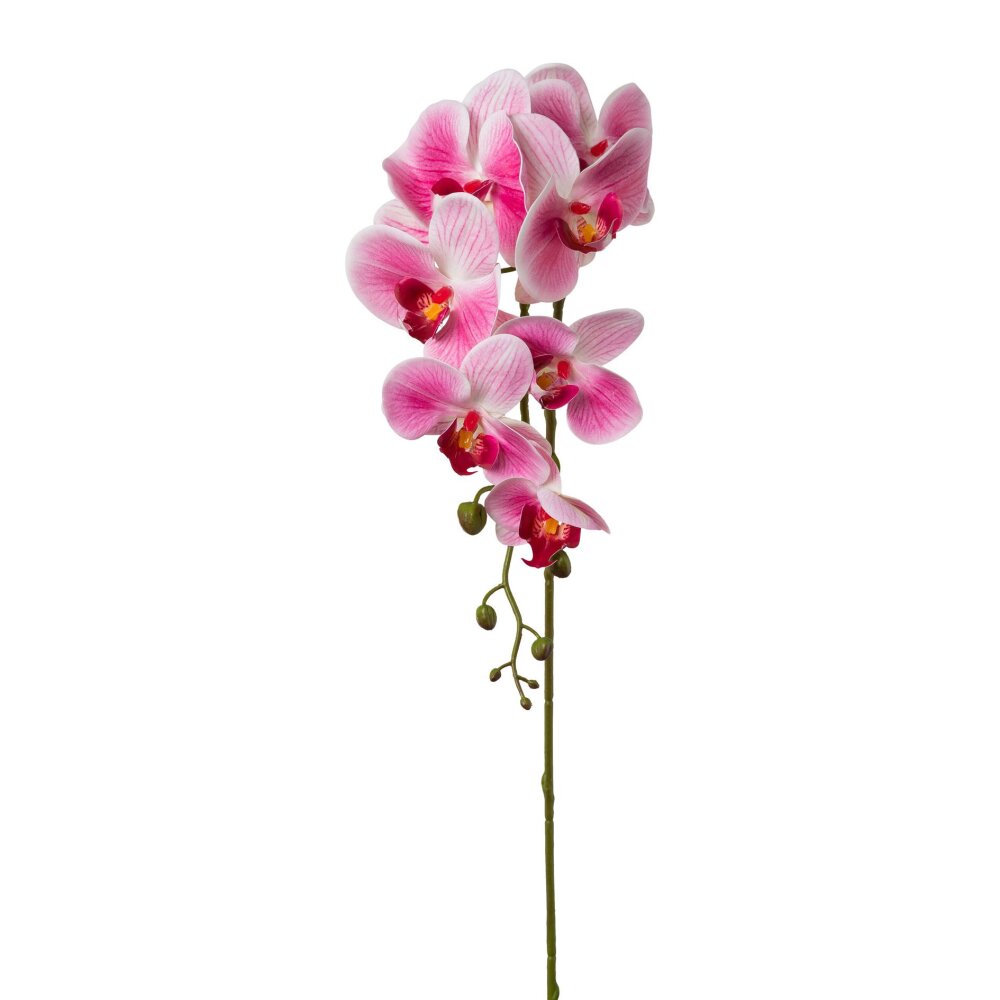 Kunstblume Orchidee rosa, 2er, 86 cm | bei Wohnfuehlidee