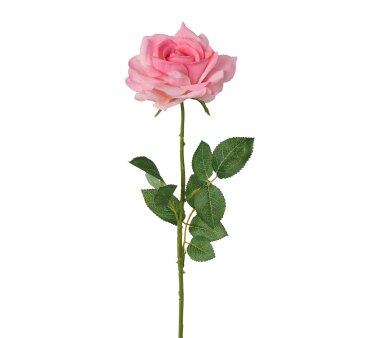 rosa, Rosenzweig | 3er, Kunstblume Wohnfuehlidee 73 cm