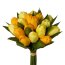Kunstblume Tulpenbund, 18 Blüten, 2er Set, Farbe gelb, Höhe ca. 28 cm