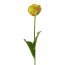Kunstblume Tulpe gefüllt, 2er Set, Farbe hellgelb, Höhe ca. 58 cm