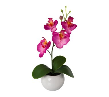Kunstpflanze Orchidee rosa, Höhe 42 cm | Wohnfuehlidee