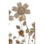 Wanddekoration Blumenwiese / Gräser, antik/goldfarben, 80 x 5 x 88 cm