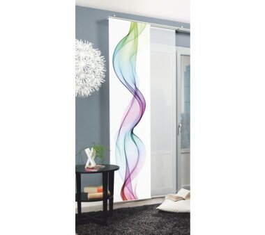 Schiebevorhang Deko blickdicht EDMONTON, Farbe multicolor, Größe BxH 60x245 cm
