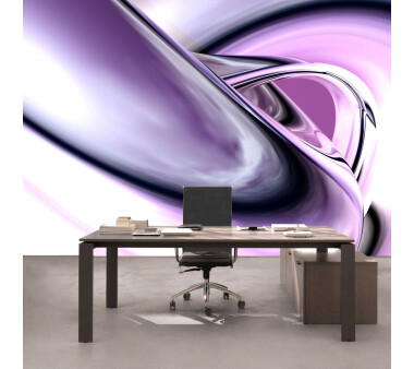 Vlies Fototapete no. 9 | Purple Climax Kunst Tapete 3D Digital Art Abstrakt Schwung blau rot lila