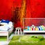 Vlies Fototapete no. 103 | Paint it Red Ornamente Tapete abstrakt 3D Wand Rot braun Hintergrund rot
