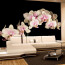 Vlies Fototapete no. 104 | Creamy OrchidOrnamente Tapete Orchidee Blumen Blumenranke Rosa Pink Natur Pflanzen rosa