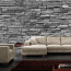Vlies Fototapete no. 126 | Asian Stone Wall - anthrazit - anreihbar Steinwand Tapete Steinoptik Stein Steine Wand Wall grau