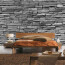 Vlies Fototapete no. 126 | Asian Stone Wall - anthrazit - anreihbar Steinwand Tapete Steinoptik Stein Steine Wand Wall grau