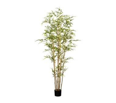 Kunstpflanze Bambus grün, ca. 1377 Blätter, im...