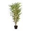 Kunstpflanze Bambus grün, Naturstamm, im Kunststoff-Topf, Höhe ca. 120 cm