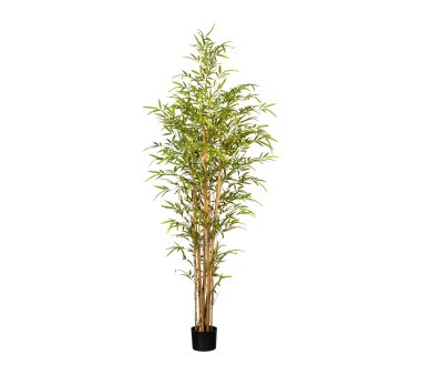 Kunstpflanze Bambus grün, 1260 Blätter,...