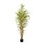 Kunstpflanze Bambus grün, 1260 Blätter, Naturstamm, im Kunststoff-Topf, Höhe ca. 180 cm