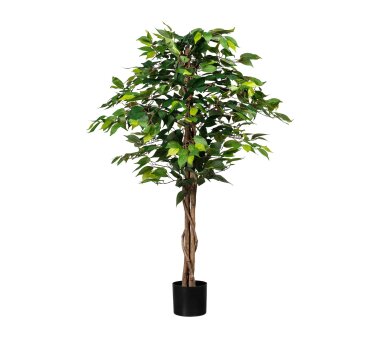 Kunstpflanze Ficus Benjamini grün, 630 Blätter,...
