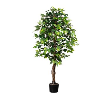 Kunstpflanze Ficus Benjamini grün, 840 Blätter,...
