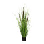 Kunstpflanze Grasbusch mit Schilfkolben grün / braun, inklusive Topf, Höhe ca. 90 cm