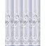 Jacquard-Fertigstore TIARA, mit Universalschienenband, halbtransparent, Farbe weiß