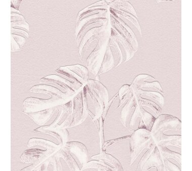 A.S. Création Tapete Vlies Greenery Rosa Weiß  10,05 m x 0,53 m