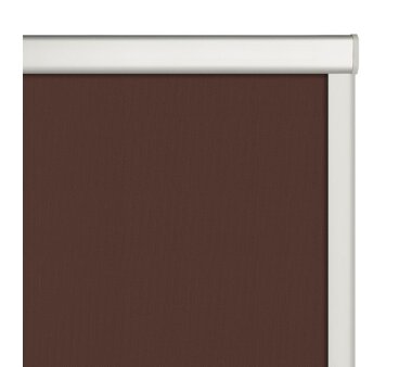 LIEDECO Dachfensterrollo m. seitl. F&uuml;hrungsschiene  38,3 x 74,0 cm Fb. braun