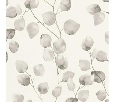 A.S. Création Tapete Vlies Greenery Weiß Creme Beige 10,05 m x 0,53 m