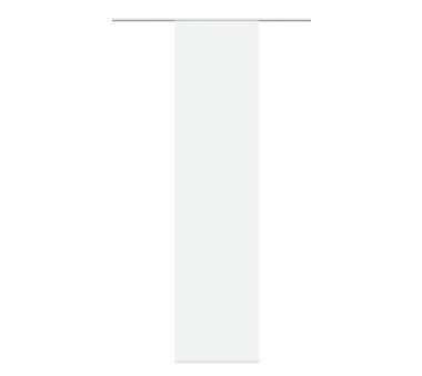 Voile-Schiebegardine,  transparent, wollweiß, Größe BxH 60x245 cm