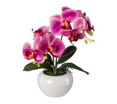 Kunstpflanze Phalenopsis (Orchidee), Farbe fuchsia, inkl....