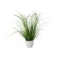Kunstpflanze Grasbusch, 3er Set, Farbe grün, inkl. weißem Kunststoff-Topf, Höhe ca. 40 cm