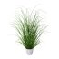 Kunstpflanze Grasbusch, Farbe grün, inkl. weißem Kunststoff-Topf, Höhe ca. 60 cm