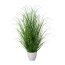 Kunstpflanze Grasbusch, Farbe grün, inkl. weißem Kunststoff-Topf, Höhe ca. 75 cm