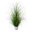 Kunstpflanze Grasbusch, Farbe grün, inkl. weißem Kunststoff-Topf, Höhe ca. 90 cm