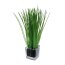 Kunstpflanze Gras, 4er Set, Farbe grün, inkl. Glas, Höhe ca. 23 cm
