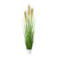 Kunstpflanze Grasbusch, Farbe grün, inkl. weißem Topf, Höhe ca. 95 cm