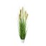 Kunstpflanze Grasbusch, Farbe grün, inkl. weißem Topf, Höhe ca. 110 cm