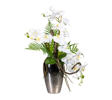 Kunstpflanze Phalaenopsisarrangement, Farbe weiß,...