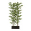 Kunstpflanze Bambusraumteiler mit Naturstamm, 1880 Blätter, Farbe grün, Höhe ca. 195 cm