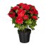Kunstpflanze Azaleenbusch, Farbe rot, inkl. Topf, Höhe ca. 32 cm
