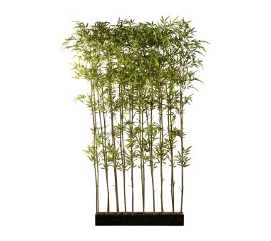 Kunstpflanze Bambusraumteiler mit Naturstamm, Farbe...