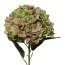 Kunstblume Hortensie XXL 3D-Print, Farbe grün-rosa, Höhe ca. 111 cm