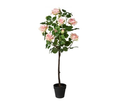 Kunstpflanze Rosenstamm, Farbe rosa, inkl. Topf,...