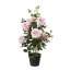 Kunstpflanze Rosenstock, Farbe rosa, inkl. Topf, Höhe ca. 90 cm