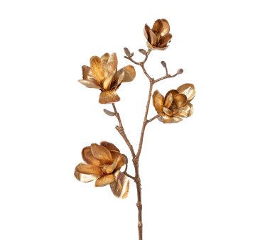 Kunstblume Magnolie, Farbe altgold, Höhe ca. 85 cm
